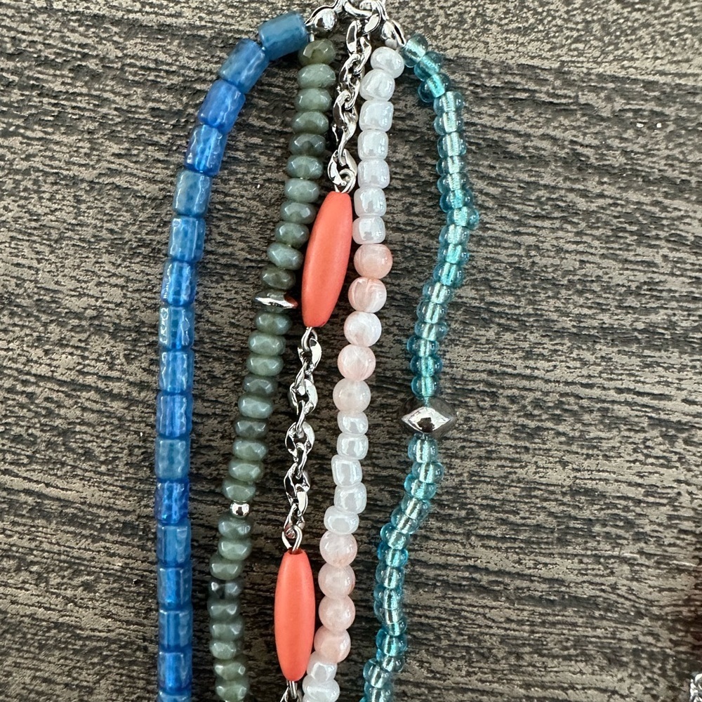 Multicolor Beaded Necklace - Picture 3 of 5